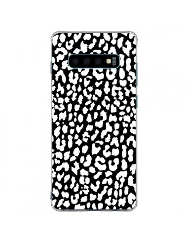 Coque Samsung S10 Plus Leopard Noir et Blanc - Mary Nesrala