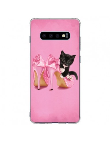 Coque Samsung S10 Plus Chaton Chat Noir Kitten Chaussure Shoes - Maryline Cazenave