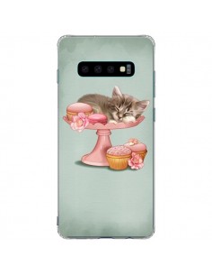 Coque Samsung S10 Plus Chaton Chat Kitten Cookies Cupcake...