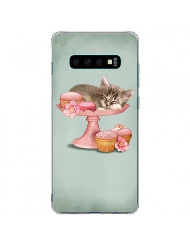 Coque Samsung S10 Plus Chaton Chat Kitten Cookies Cupcake - Maryline Cazenave