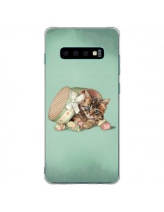Coque Samsung S10 Plus Chaton Chat Kitten Boite Bonbon...
