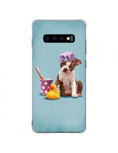 Coque Samsung S10 Plus Chien Dog Canard Fille - Maryline Cazenave