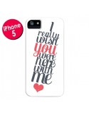 Coque iPhone 5/5S et SE Here with me - Eleaxart