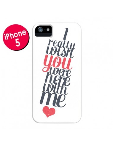 Coque Here with me pour iPhone 5 et 5S - Eleaxart