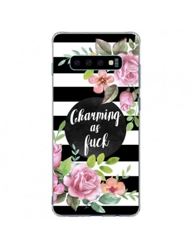 Coque Samsung S10 Plus Charming as Fuck Fleurs - Maryline Cazenave