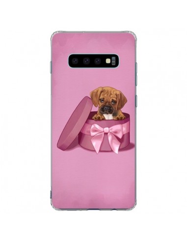 Coque Samsung S10 Plus Chien Dog Boite Noeud Triste - Maryline Cazenave