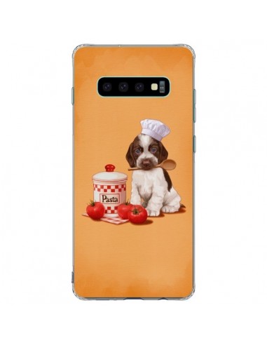 Coque Samsung S10 Plus Chien Dog Pates Pasta Cuisinier - Maryline Cazenave