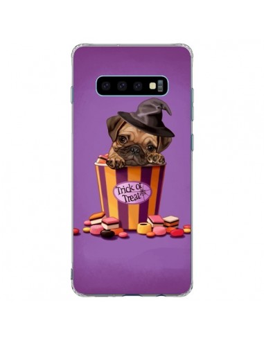 Coque Samsung S10 Plus Chien Dog Halloween Sorciere Bonbon - Maryline Cazenave