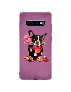 Coque Samsung S10 Plus Chien Dog Boite Noeud Papillon...