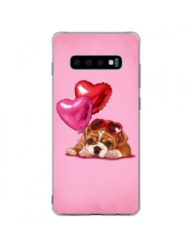 Coque Samsung S10 Plus Chien Dog Lunettes Coeur...