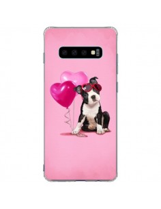 Coque Samsung S10 Plus Chien Dog Ballon Lunettes Coeur...
