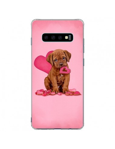Coque Samsung S10 Plus Chien Dog Gateau Coeur Love - Maryline Cazenave