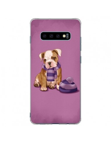 Coque Samsung S10 Plus Chien Dog Echarpe Bonnet Froid Hiver - Maryline Cazenave