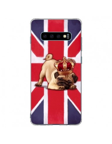Coque Samsung S10 Plus Chien Dog Anglais UK British Queen King Roi Reine - Maryline Cazenave