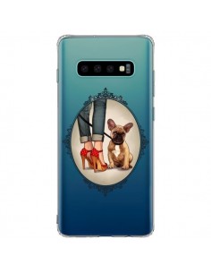 Coque Samsung S10 Plus Lady Jambes Chien Bulldog Dog...