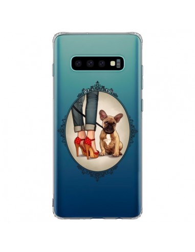 Coque Samsung S10 Plus Lady Jambes Chien Bulldog Dog Transparente - Maryline Cazenave
