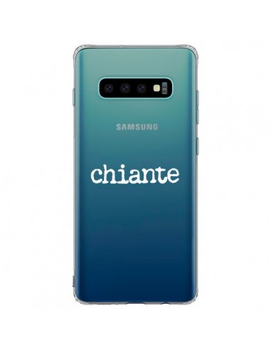 Coque Samsung S10 Plus Chiante Blanc Transparente - Maryline Cazenave