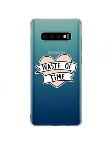 Coque Samsung S10 Plus Waste Of Time Transparente - Maryline Cazenave