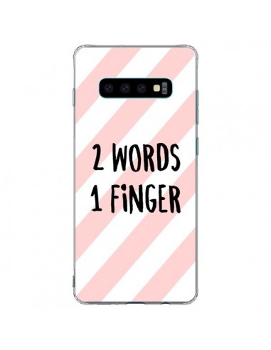 Coque Samsung S10 Plus 2 Words 1 Finger - Maryline Cazenave