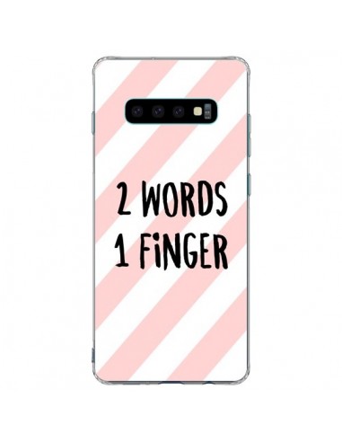 Coque Samsung S10 Plus 2 Words 1 Finger - Maryline Cazenave