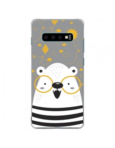 Coque Samsung S10 Plus Ours à lunettes - Maria Jose Da Luz