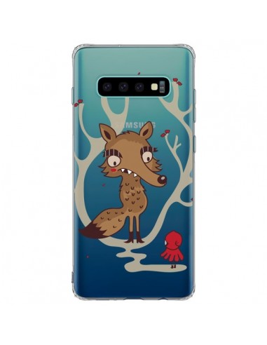 Coque Samsung S10 Plus Le Petit Chaperon Rouge Loup Hello Big Wolf Transparente - Maria Jose Da Luz
