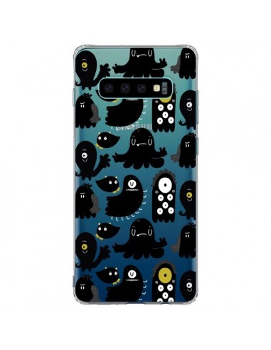 Coque Samsung S10 Plus Monsters Monstres Pattern Transparente - Maria Jose Da Luz