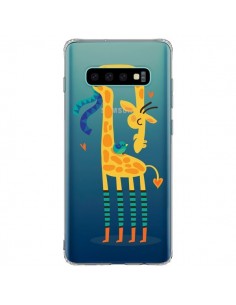 Coque Samsung S10 Plus L'oiseau et la Girafe Amour Love...