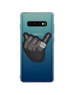 Coque Samsung S10 Plus OVO Ring bague Transparente -...