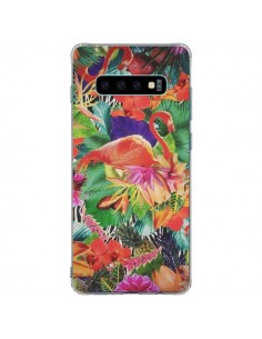 Coque Samsung S10 Plus Tropical Flamant Rose - Monica...