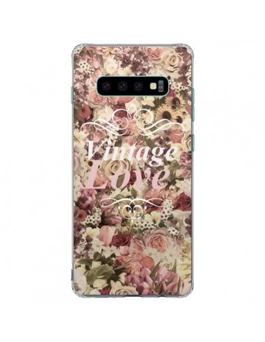 Coque Samsung S10 Plus Vintage Love Flower - Monica Martinez