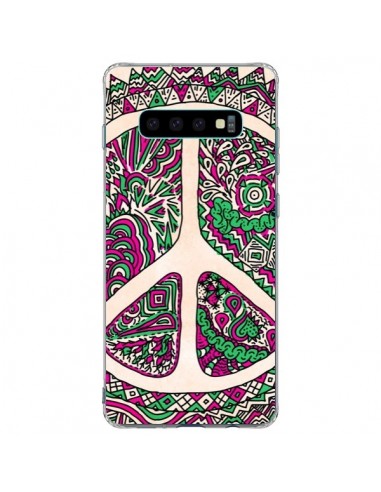 Coque Samsung S10 Plus Peace and Love Azteque Vainilla - Maximilian San