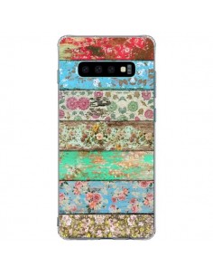 Coque Samsung S10 Plus Rococo Style Bois Fleur -...