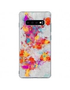 Coque Samsung S10 Plus Terre Map Monde Mother Earth...