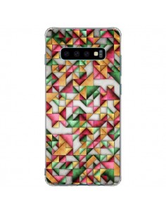 Coque Samsung S10 Plus Azteque Triangle Geometric World -...