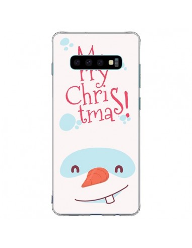 Coque Samsung S10 Plus Bonhomme de Neige Merry Christmas Noël - Nico