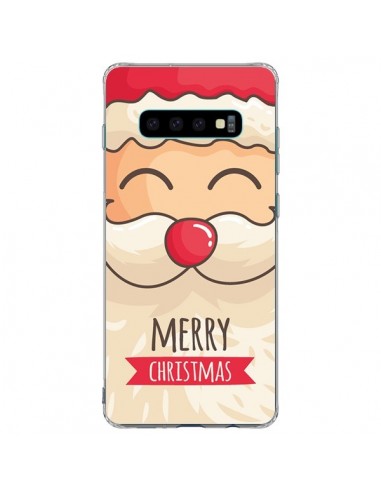 Coque Samsung S10 Plus Moustache du Père Noël Merry Christmas - Nico