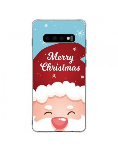 Coque Samsung S10 Plus Bonnet du Père Noël Merry Christmas - Nico