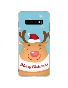 Coque Samsung S10 Plus Renne de Noël Merry Christmas - Nico