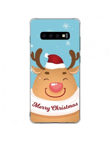 Coque Samsung S10 Plus Renne de Noël Merry Christmas - Nico