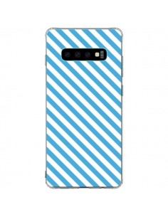 Coque Samsung S10 Plus Bonbon Candy Bleue et Blanche...