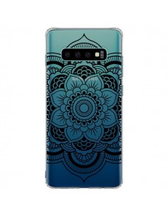 Coque Samsung S10 Plus Mandala Noir Azteque Transparente...
