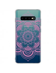 Coque Samsung S10 Plus Mandala Rose Clair Azteque...