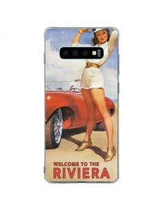 Coque Samsung S10 Plus Welcome to the Riviera Vintage Pin...