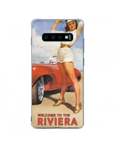 Coque Samsung S10 Plus Welcome to the Riviera Vintage Pin Up - Nico