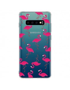 Coque Samsung S10 Plus flamant Rose et Flamingo...
