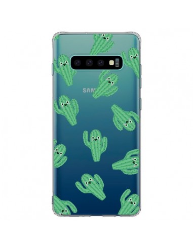 Coque Samsung S10 Plus Chute de Cactus Smiley Transparente - Nico