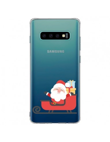 Coque Samsung S10 Plus Père Noël et son Traineau transparente - Nico