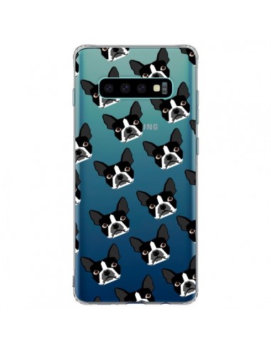 Coque Samsung S10 Plus Chiens Boston Terrier Transparente - Pet Friendly