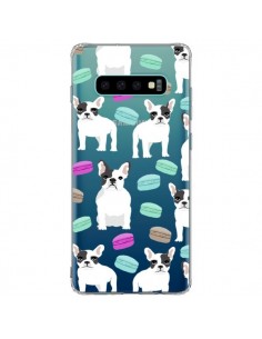 Coque Samsung S10 Plus Chiens Bulldog Français Macarons...